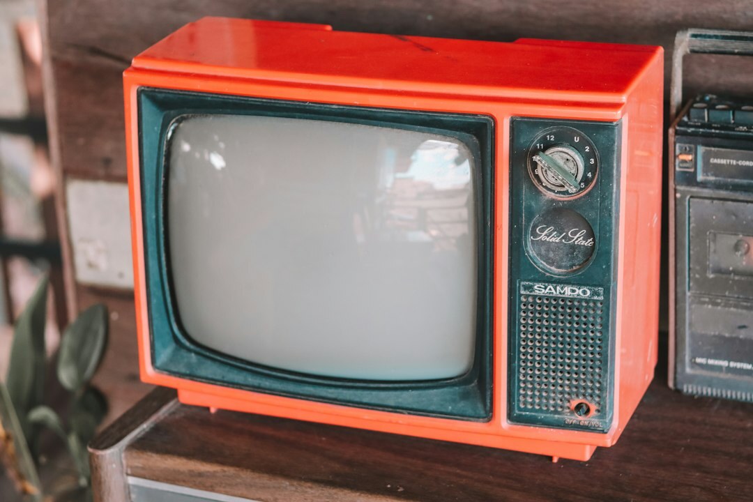 vintage television set